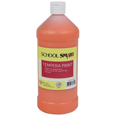 School Smart School Smart 2002713 1 qt. Tempera Paint; Orange 2002713